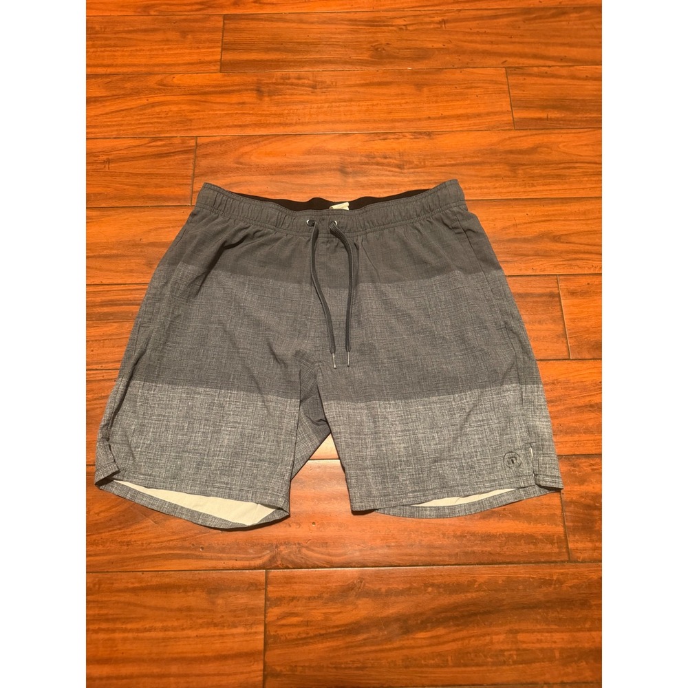 TravisMathew‎ Mens Grey Colorblock Hybrid Board Shorts Size L Drawstring Swim